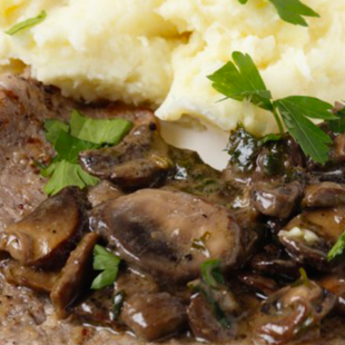 Scaloppine di manzo Bioalleva ai funghi porcini